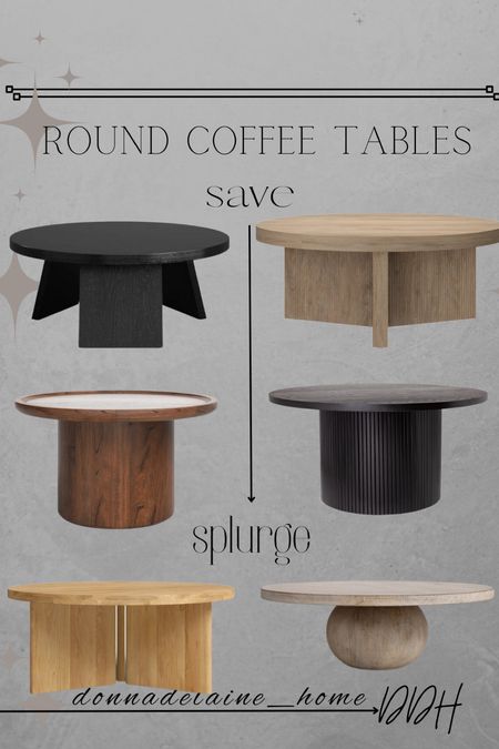 Something for every budget! 
Classic and Beautiful..wood coffee tables. A round shape is perfect for smaller spaces, or with a sectional, or for a corner sitting area. And safer for young families. 
Wayfair finds, furniture inspiration 

#LTKHome
