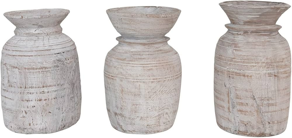 Creative Co-Op Found Wood Decorative Jug, 14", Multicolor | Amazon (US)