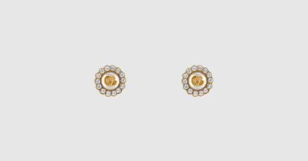 GG Marmont flower stud earrings | Gucci (US)