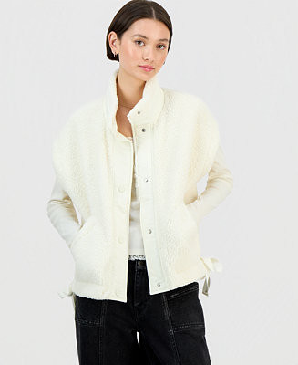 Juniors' Sherpa Fleece Vest | Macy's