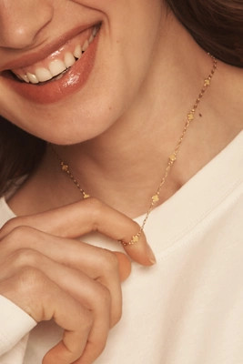 Tiny Clover Chain Necklace | Anthropologie (US)