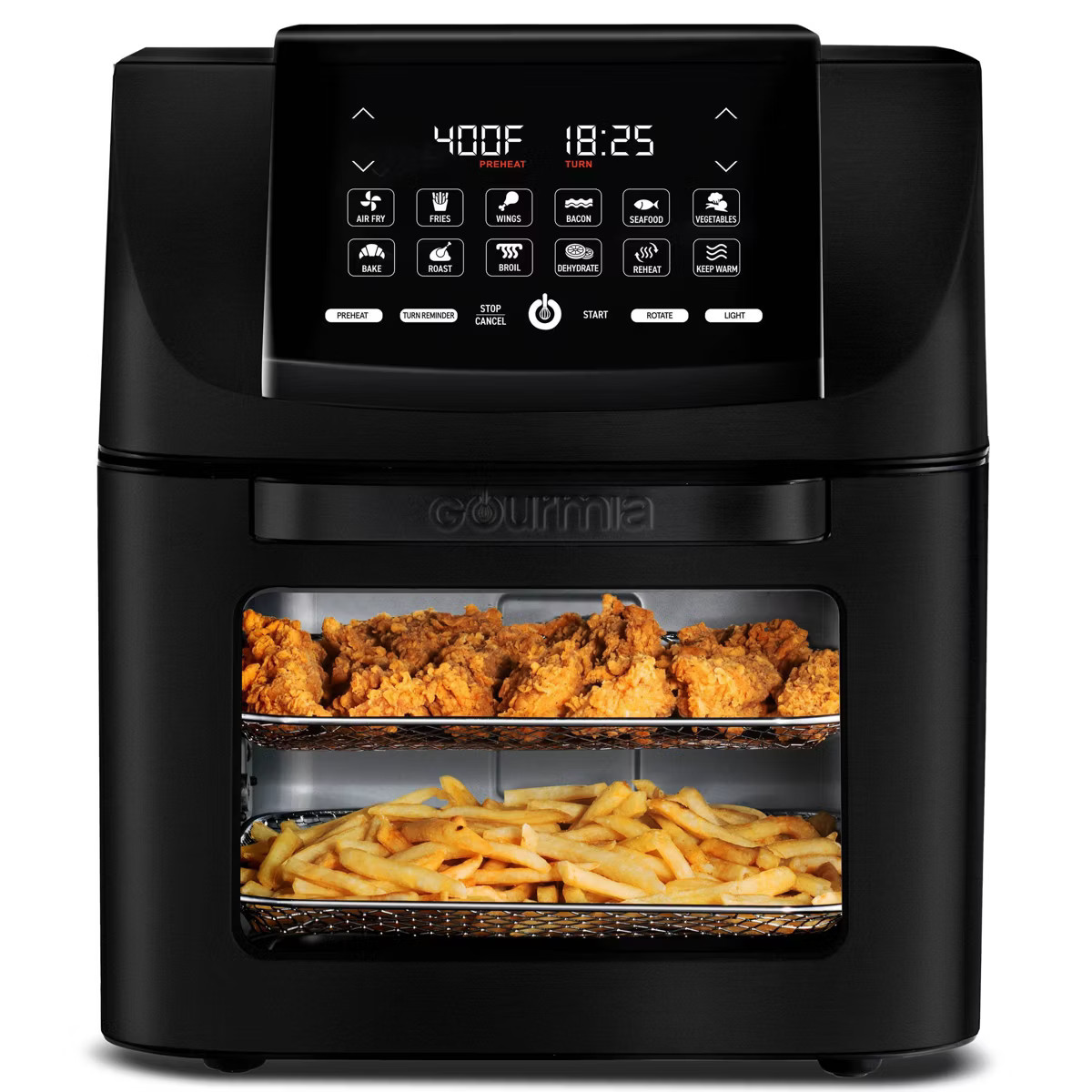 Gourmia 14qt All-in-One Digital Air Fryer, Oven, Rotisserie & Dehydrator GAF1230: Stainless Steel... | Target