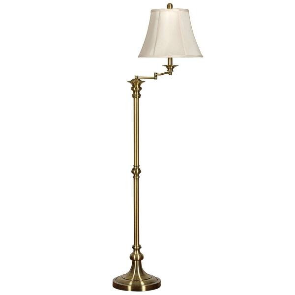 StyleCraft Swing Arm Floor Lamp - Overstock - 9559229 | Bed Bath & Beyond