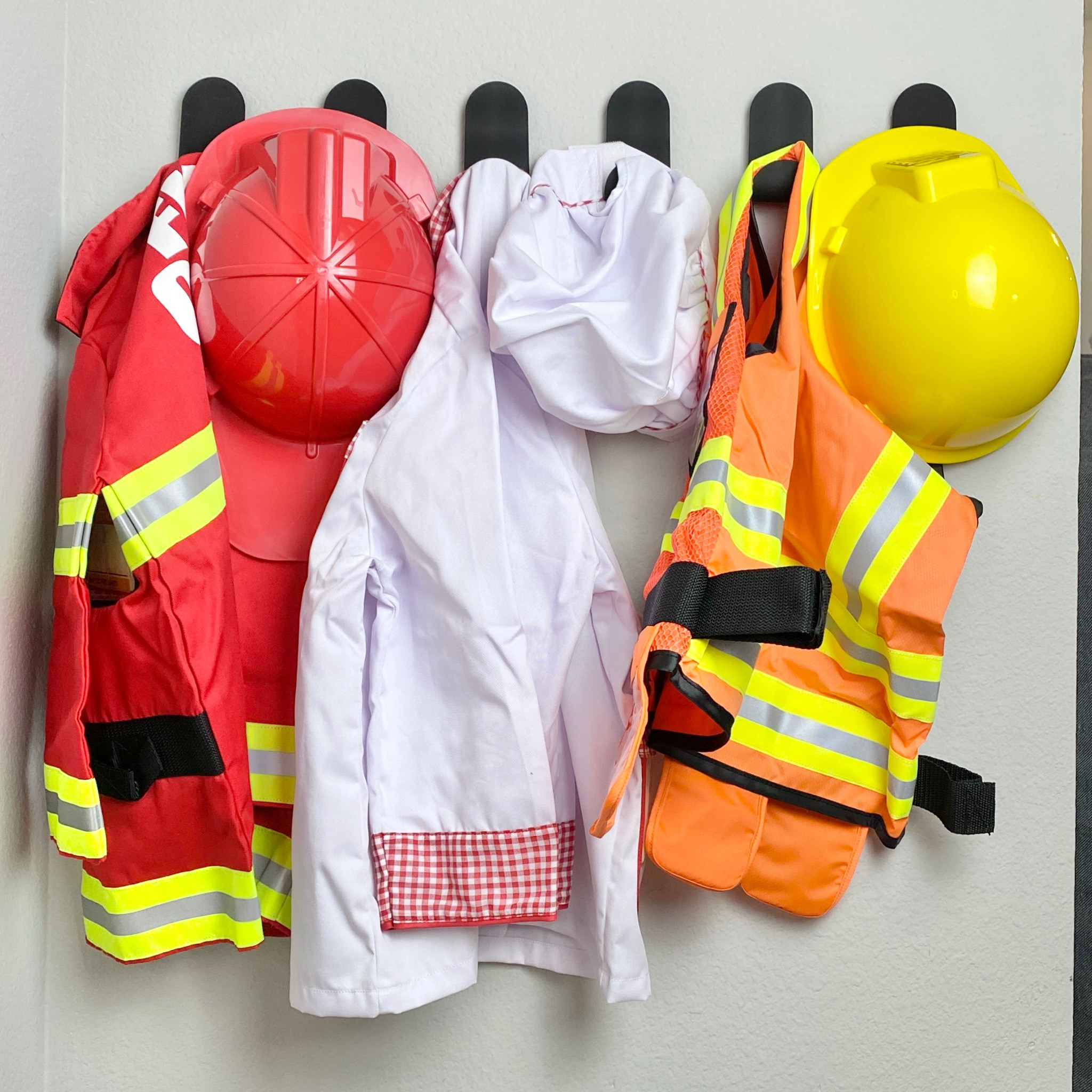 I’ve partnered with Duck Brands to share 3 ways to use wall hooks to organize your playroom. I used 6 EasyMounts Drywall Hooks to organize a fun little nook in our playroom. These hooks include everything you need to install them and are so easy to use! There are endless ways to use these hooks, but here are the 3 ways I would use them in our playroom: 

1. Superhero Capes & Masks
2. Colorful Play Silks
3. Pretend Play Costumes

My boys were so excited to see these fun things hanging at their height for easy access to play with. 

Check out my Reels for a closer look at the project and let me know how you would use the hooks in your home. I’ve linked all of the products shown in my Amazon storefront and in LTK! 

#duckbrand #ducktape #sponsored #tidyupwithduck 

••••••••••••••••••••••••••••

#playroom #playroomideas #playroominspo #playroomorganization #playroomstorage #playroominspiration #organizedplayroom #wallhooks #playsilks #superhero #superheroes #superherocape #playsilk #pretendplay #pretendplaycostumes #costumes #costume #melissaanddoug #etsyfinds #amazonfinds #momlife #boymom #toddlermom #playarea #playrooms #kidsplayroom 

#LTKbaby #LTKfamily #LTKkids