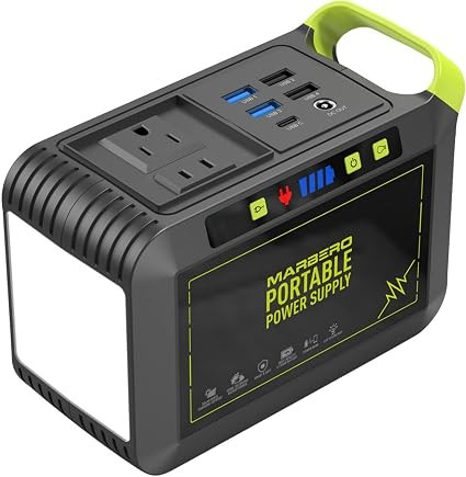 MARBERO Portable Power Station 88Wh Camping Lithium Battery Solar Generator Fast Charging with AC... | Amazon (US)