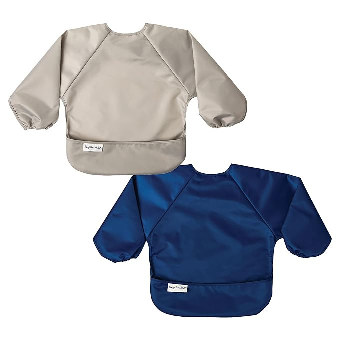 Tiny Twinkle Long Sleeve Bib for Babies & Toddlers | 2-Pack Waterproof Smock Bib for Eating | Mac... | Amazon (US)