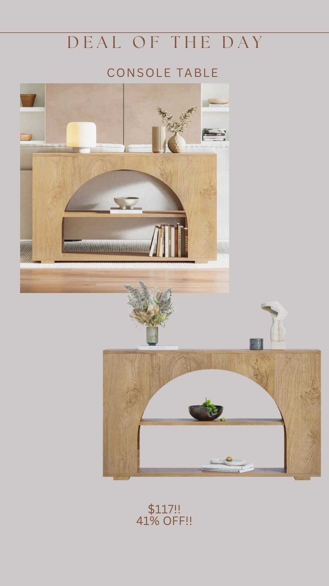 the viral console table recently launched in this lighter color & this is the best sale I’ve seen yet!

#LTKStyleTip #LTKHome #LTKSaleAlert