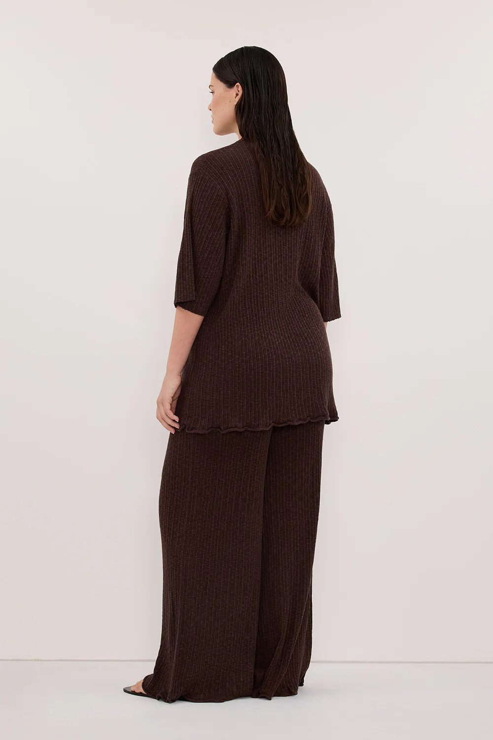 MAX CHOC LONGLINE KNIT TEE | DISSH