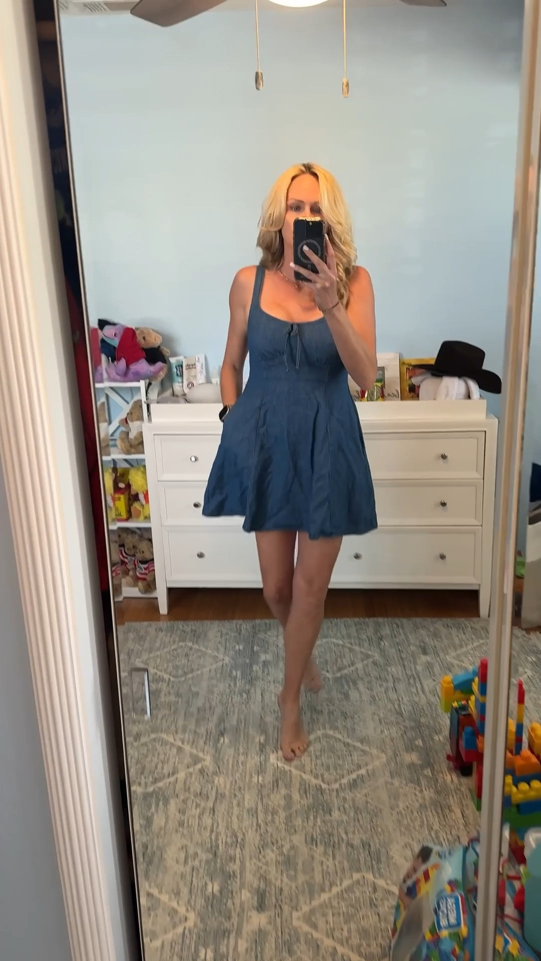 Easy and inexpensive denim dress. Spring outfits 2026. Spring dresses. Country concert outfit. Country festival outfit 

#LTKootd #LTKOver40 #LTKFestival

#LTKootd #LTKOver40 #LTKFestival