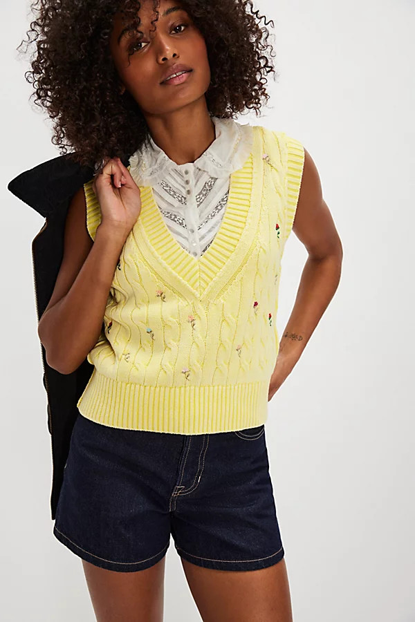 Plumeria Floral Vest | Free People (Global - UK&FR Excluded)