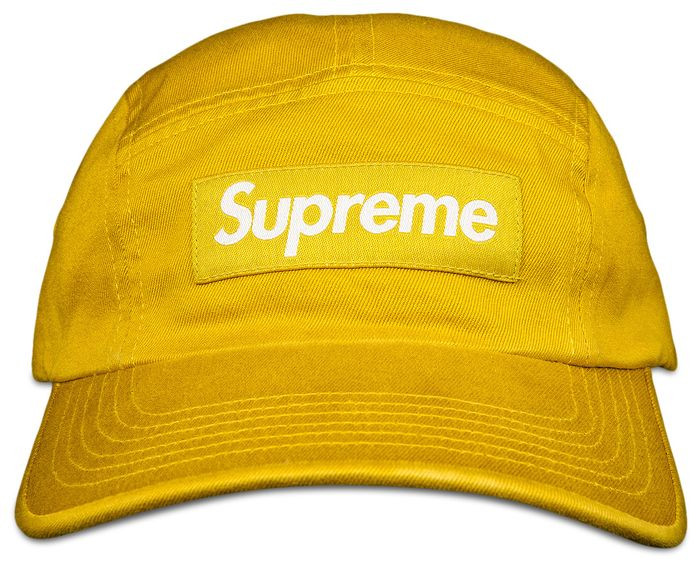 Supreme Washed Chino Twill Camp Cap 'Sulfur' | GOAT