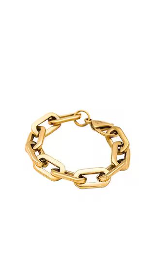 Gage Oversized Link Bracelet in Gold | Revolve Clothing (Global)