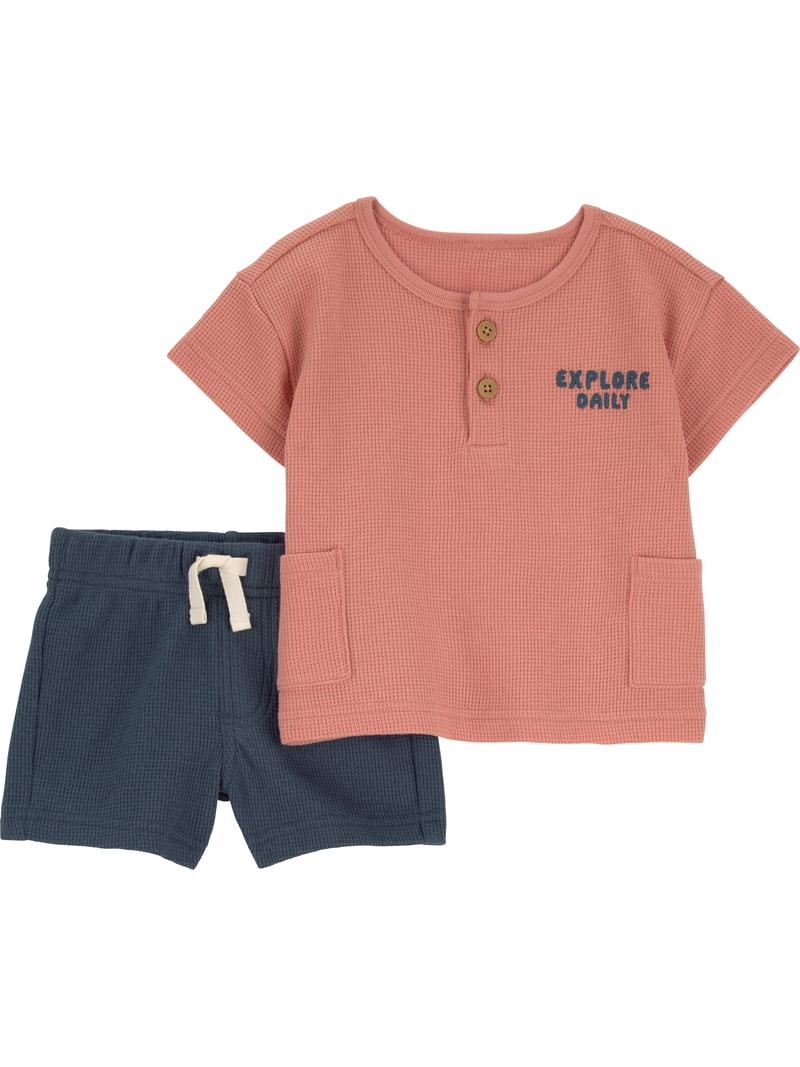 Carter's Child of Mine Baby Boy Outfit Set, 2-Piece Sizes 0/3-12 Months | Walmart (US)