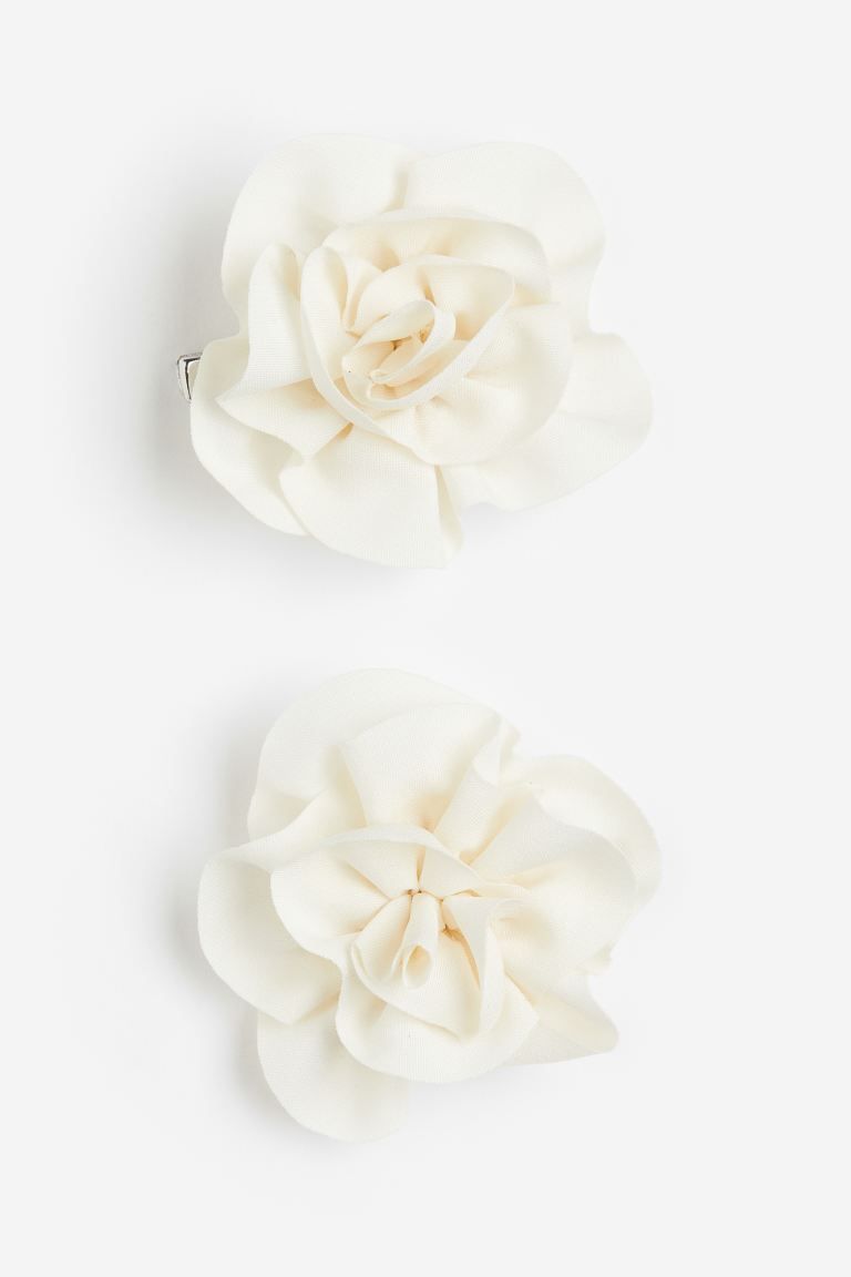 2-pack Flower-shaped Hair Clips | H&M (US + CA)