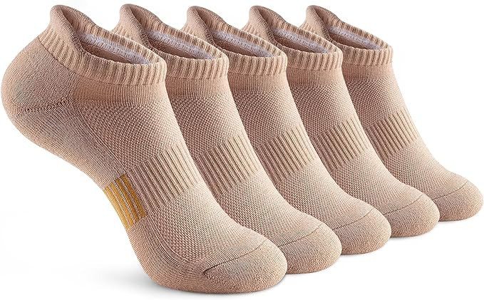 Gonii Ankle Socks Womens Running Athletic No Show Socks Cushioned 5-Pairs | Amazon (US)