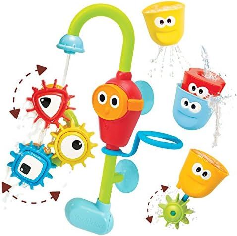 Yookidoo Bath Toys (For Toddlers 1-3) - Spin N Sort Spout Pro - 3 Stackable Cups, Hose and Spout,... | Amazon (US)