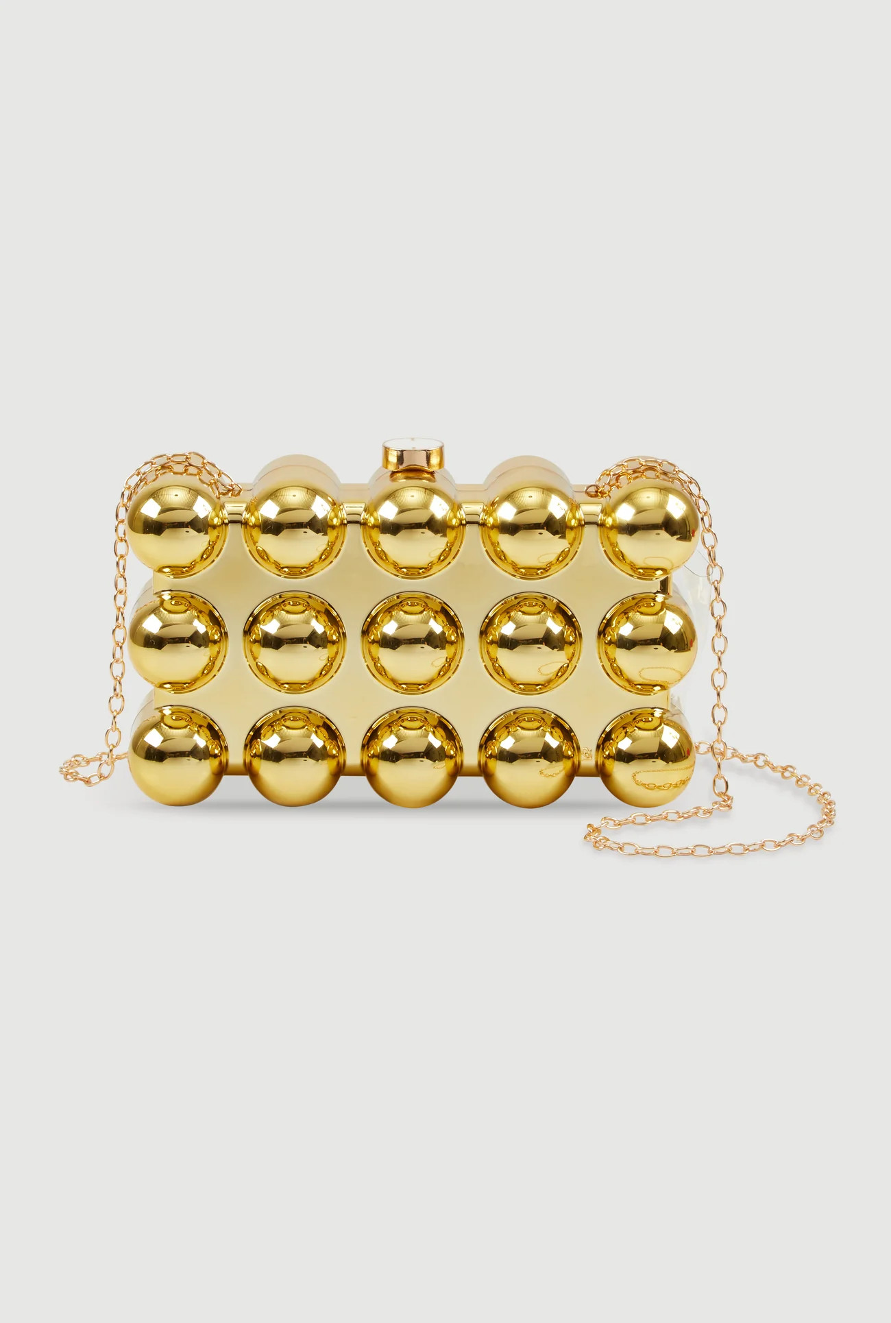 Bubble Metallic Clutch | Rainbow Shops