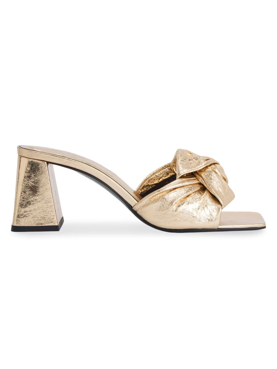 Lamar Metallic Leather Mules | Saks Fifth Avenue