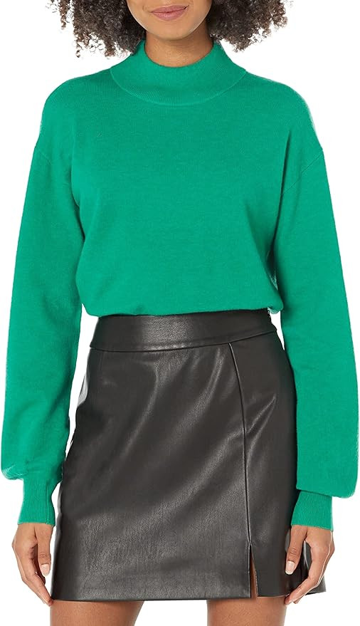 The Drop Women's Jaclyn Cutout-Back Mock-Neck Sweater | Amazon (US)