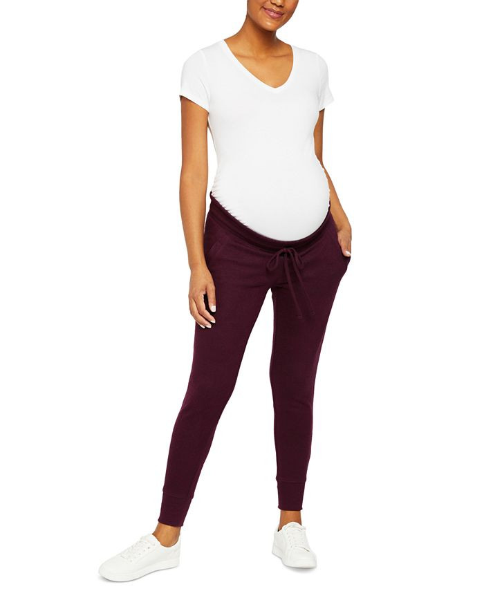 Motherhood Maternity Under Belly Hacci Jogger Maternity Pants & Reviews - Maternity - Women - Mac... | Macys (US)