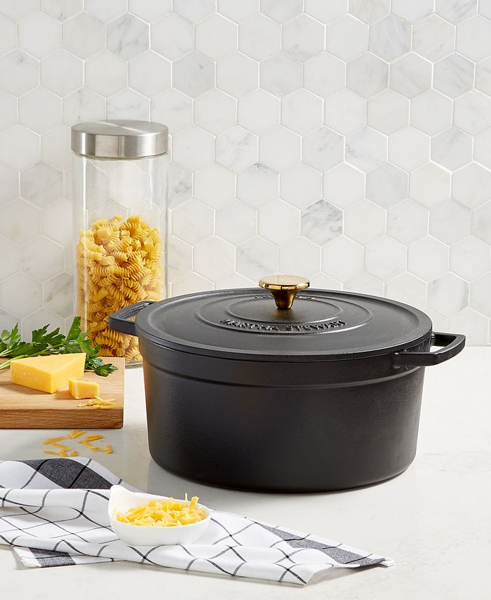 Martha Stewart Collection Enameled Cast Iron Round 8-Qt. Dutch Oven, Created for Macy's & Reviews... | Macys (US)