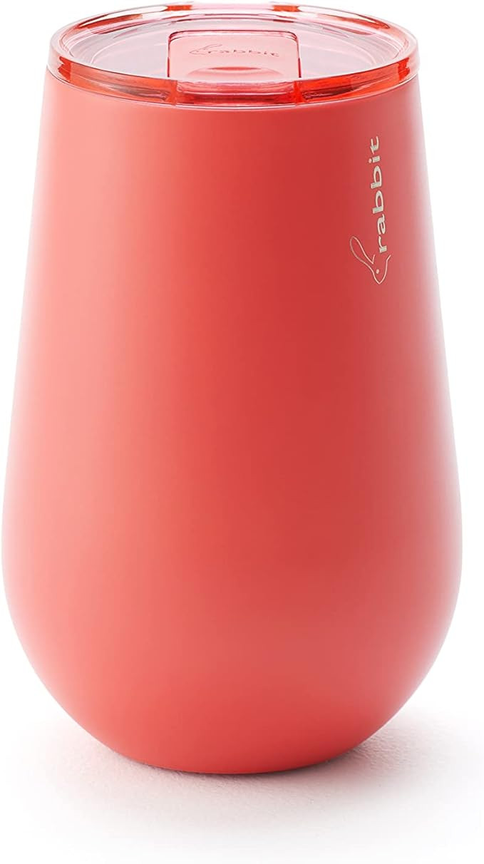 Rabbit Double Wall Stainless Steel Tumbler, 1 Count (Pack of 1), Coral | Amazon (US)