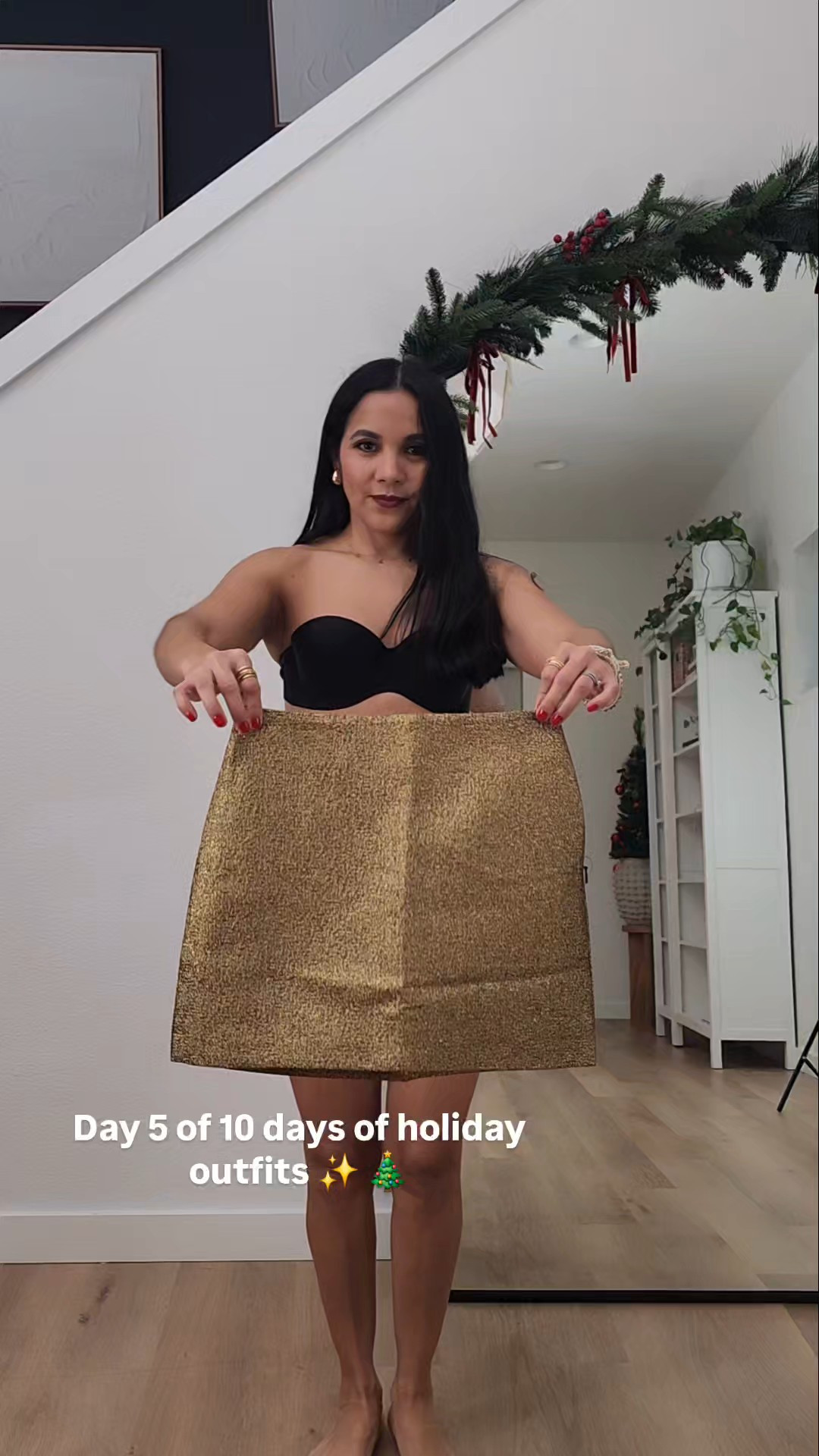 Here is another holiday outfit!The top is perfect if you have a bigger chest size up and the skirt runs small too, I am usually a 0/2 but size 2 was a bit tight😘

#LTKSeasonal #LTKPetite #LTKHoliday