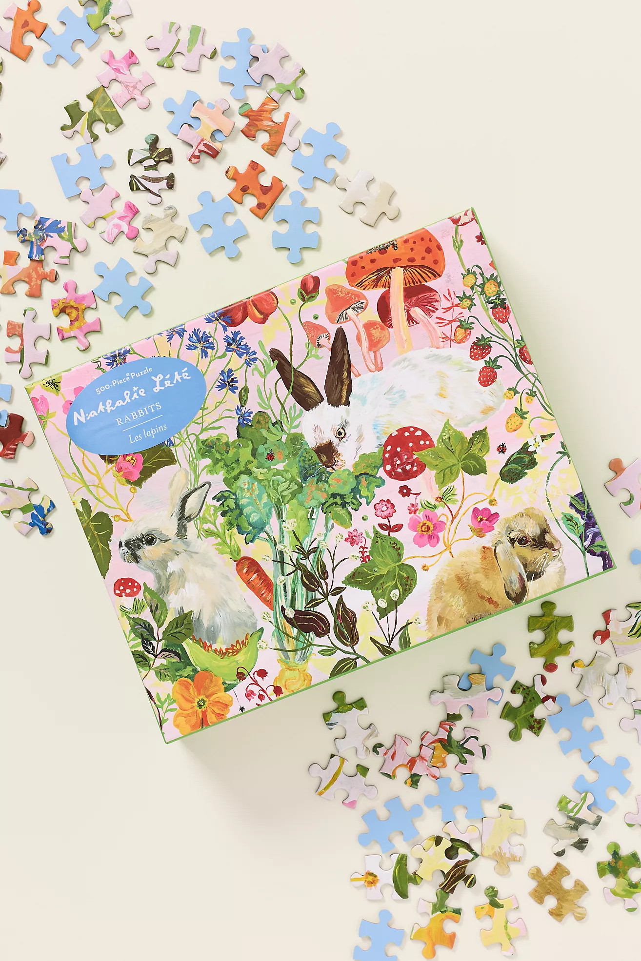 Nathalie Lete: Rabbits 500-Piece Puzzle | Anthropologie (US)