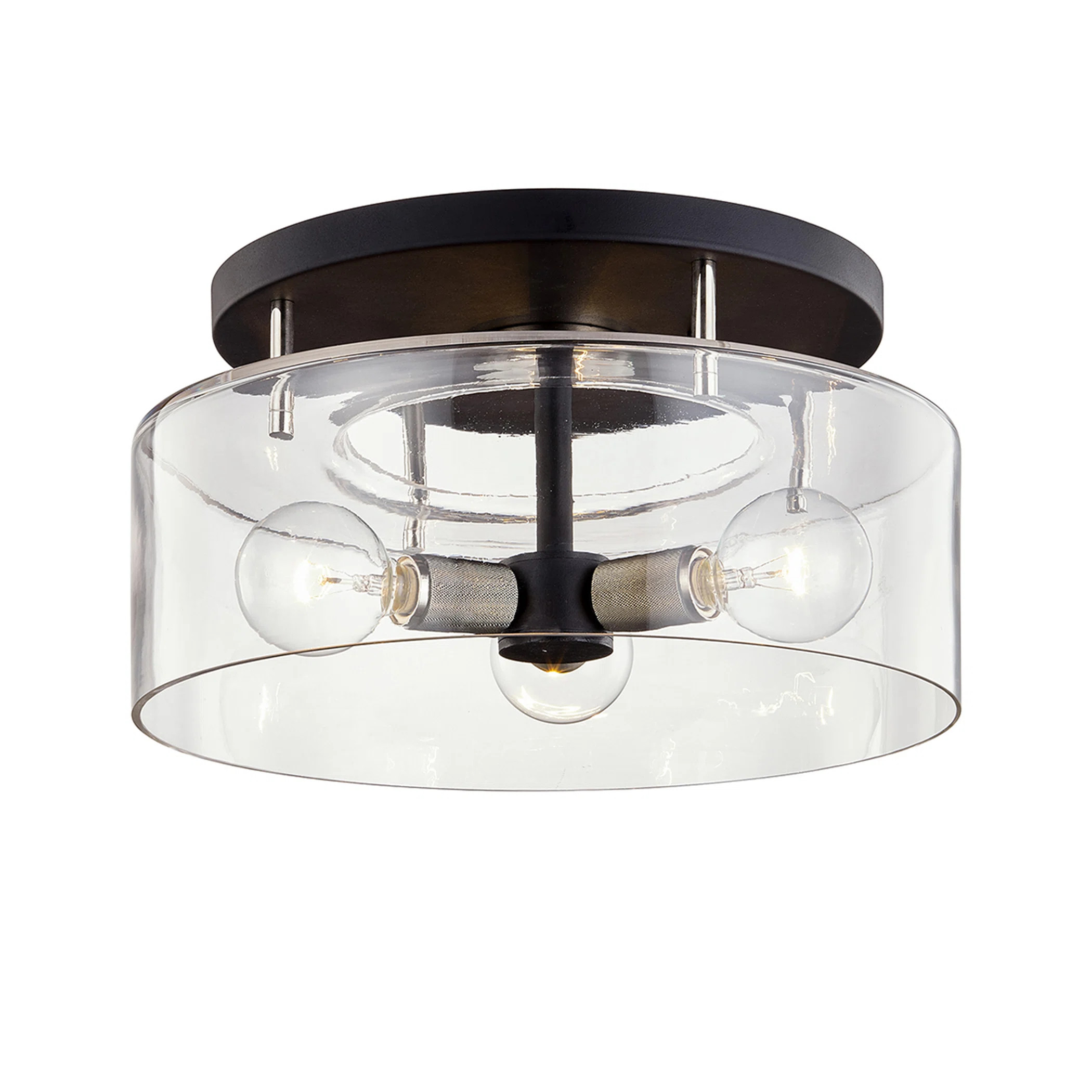 Victoire 3 - Light 17'' Semi Flush Mount | Wayfair North America