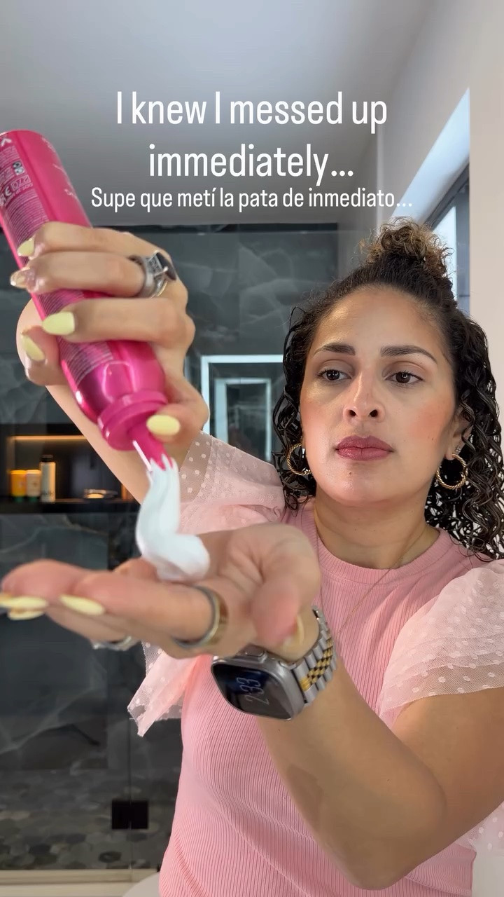 I just wanted volume and definition… not enough mousse for an entire curly hair community.

The worst part is watching it happen in real time and knowing there is no going back.

Please tell me I’m not the only curly girl who has accidentally overdone it with mousse before.

Now I need to know… would you still use it or start over? And as you may I know, I did NOT start over 😂

Mousse I used is Curl Whip from @umbertogiannini 

curly hair routine curly hair humor mousse fail curly hair styling wash day routine curly girl struggles curly hair products

#curlyhair #curlyhairroutine #curlygirl #washday #curlyhairhumor curlcommunity