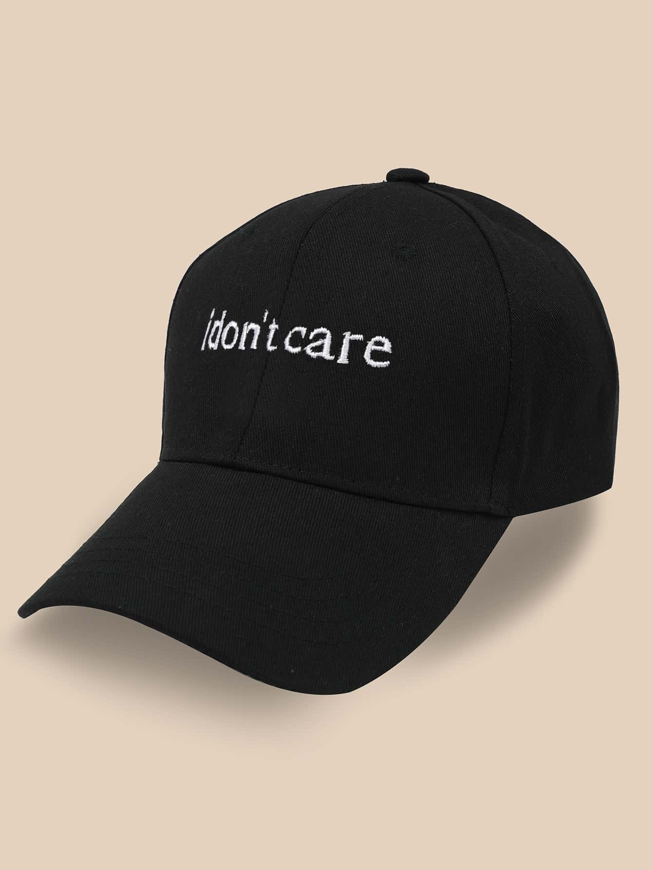 Street 1pc Women Slogan Embroidered Adjustable Casual Baseball Cap, For Outdoor | SHEIN