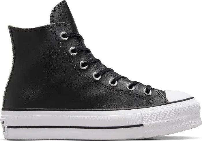 Converse Chuck Taylor® All Star® Lift High Top Leather Sneaker (Women) | Nordstrom | Nordstrom
