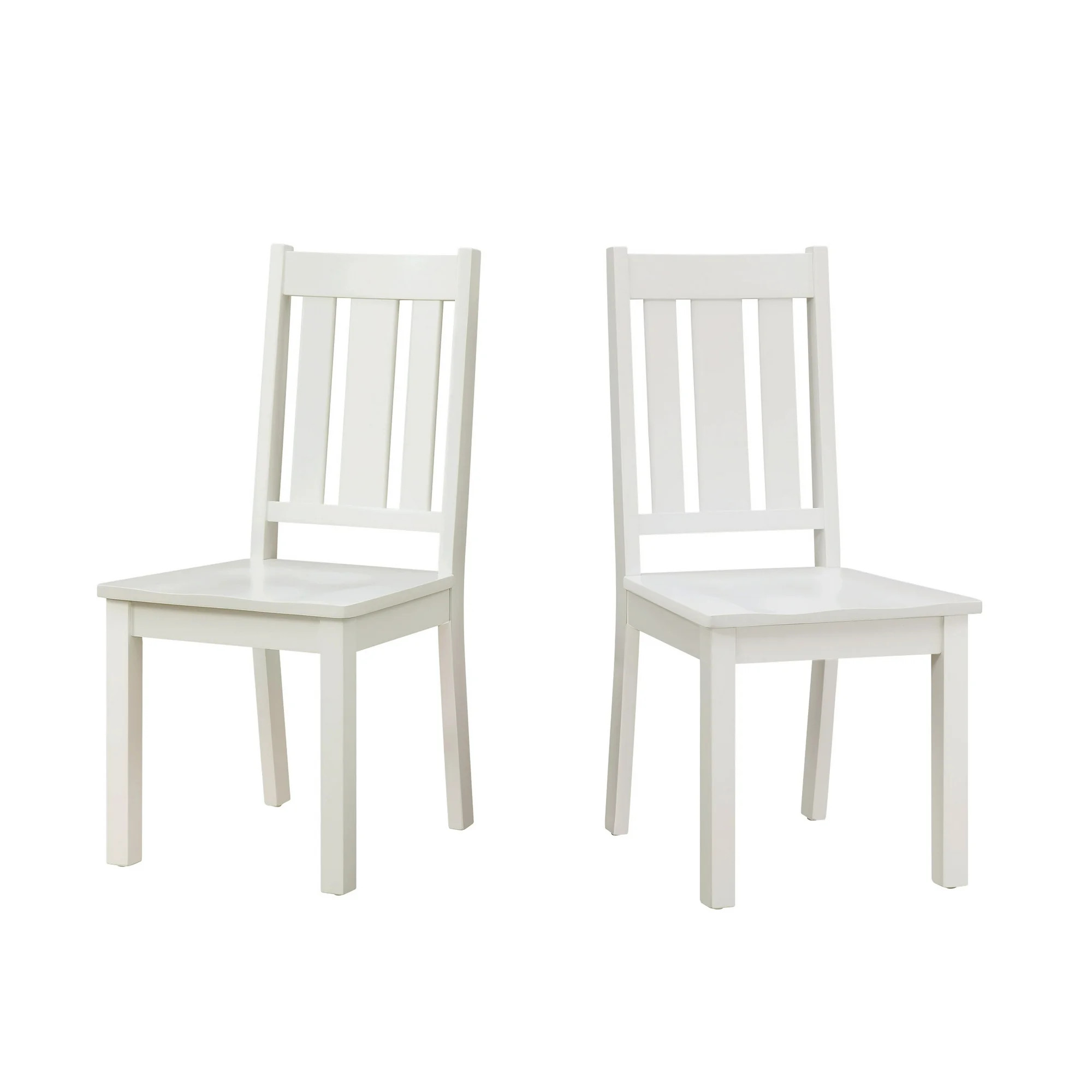 Better Homes & Gardens Bankston Wood Dining Chair, Set of 2, White, Indoor | Walmart (US)