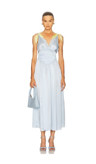 The Silk Celeste Dress in Powder Blue | Revolve Clothing (Global)