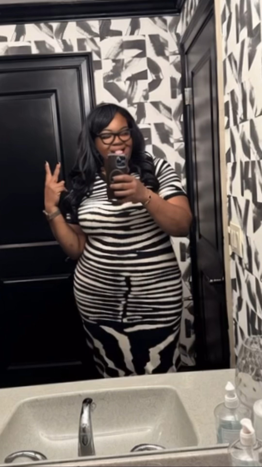 A smart girl with smart glasses. Ray-Ban Skylar’s for the win! 🏆 Oh and my dress is from Fashion Nova. (Savannah Sweater Midi Dress) 😊  #atlien #straightfromthea 

#LTKPlusSize #LTKGiftGuide #LTKStyleTip