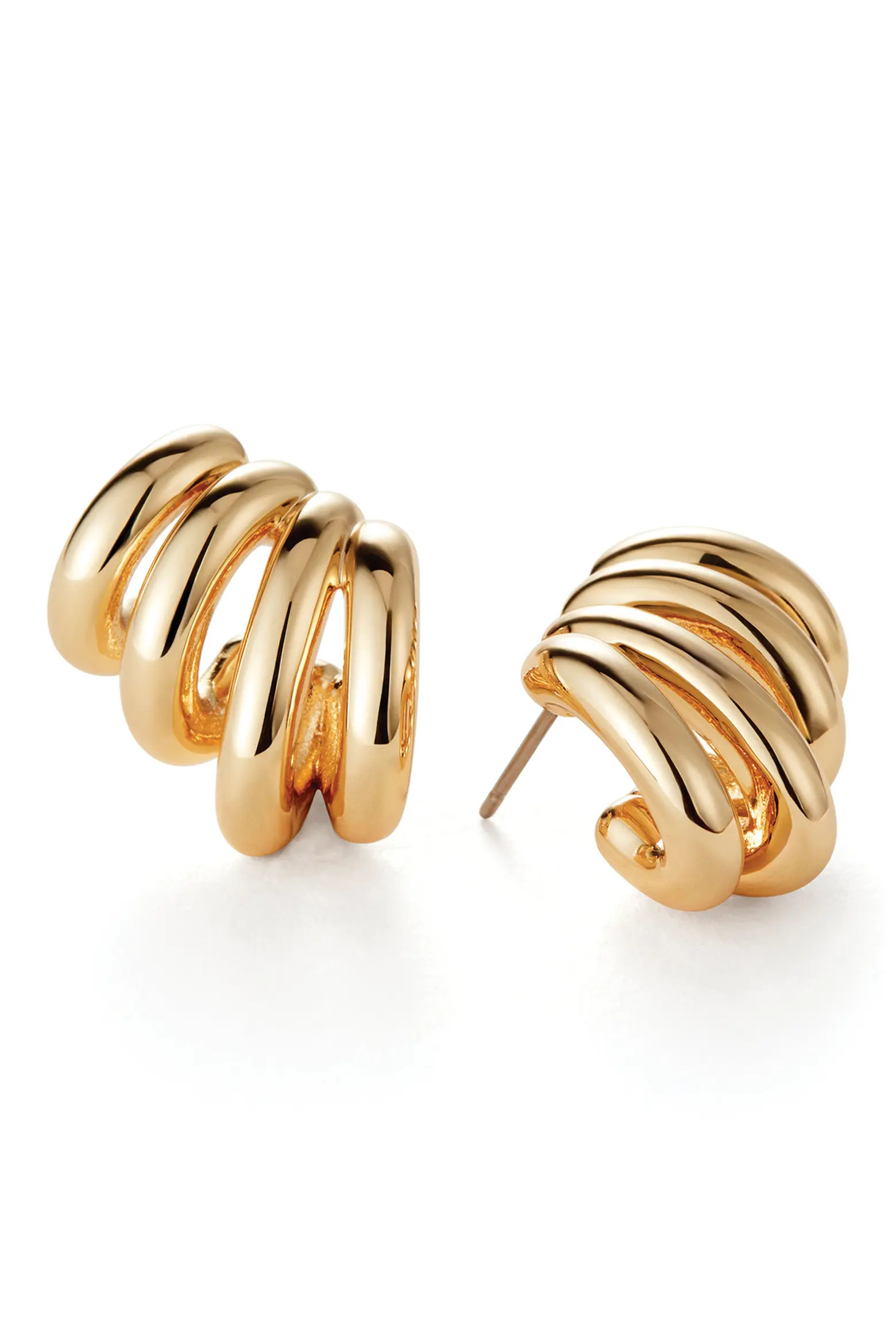 JENNY BIRD Monroe Rib Hoop Earrings (Women) | Nordstrom | Nordstrom