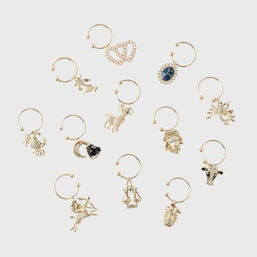 Joanna Buchanan Zodiac Wine Charms (Set of 12) | West Elm (US)
