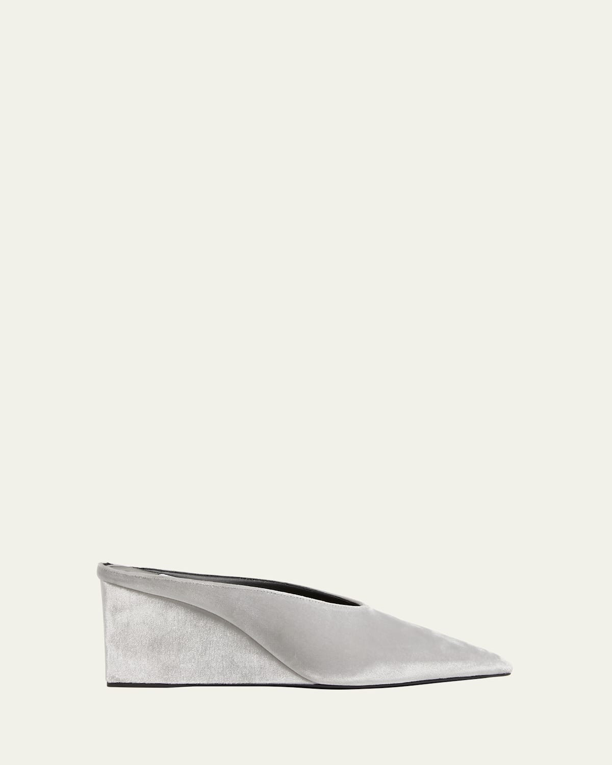 Cube Velvet Wedge Mules | Bergdorf Goodman