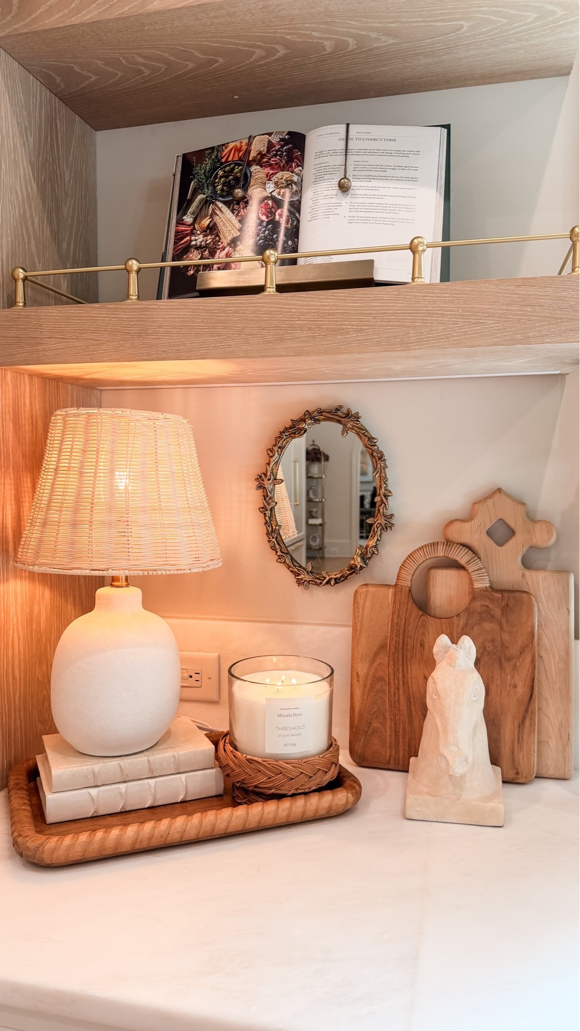 Decorated this cozy kitchen corner with @Target decor finds! I am loving this dimmable lamp! I was also so excited to see that my favorite candle fits perfectly in this braided woven wine coaster! #sponsored

#LTKHome