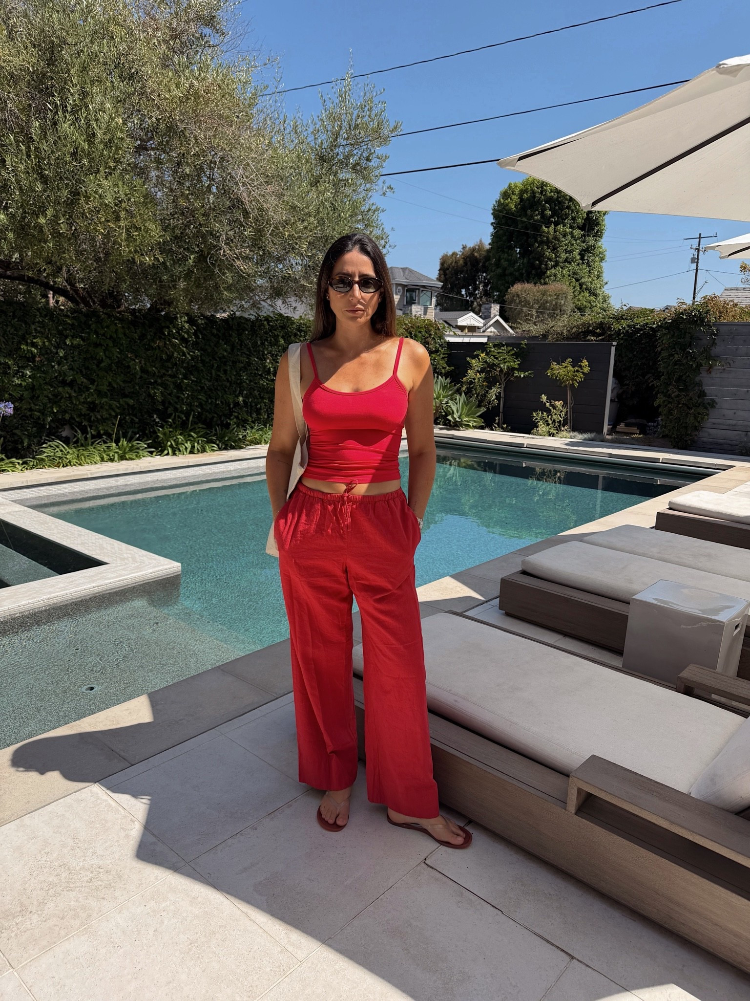 Size small tank belen15
Size small linen pants 
Sandals run tts

#LTKootd #LTKgrwm #LTKdayinmylife