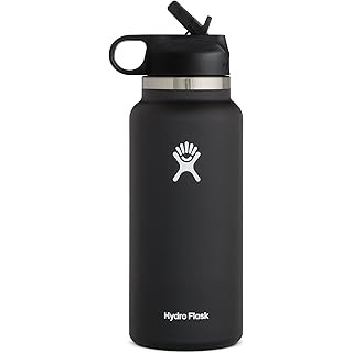 Hydro Flask Water Bottle - Stainless Steel, Reusable, Vacuum Insulated- Wide Mouth with Leak Proo... | Amazon (US)
