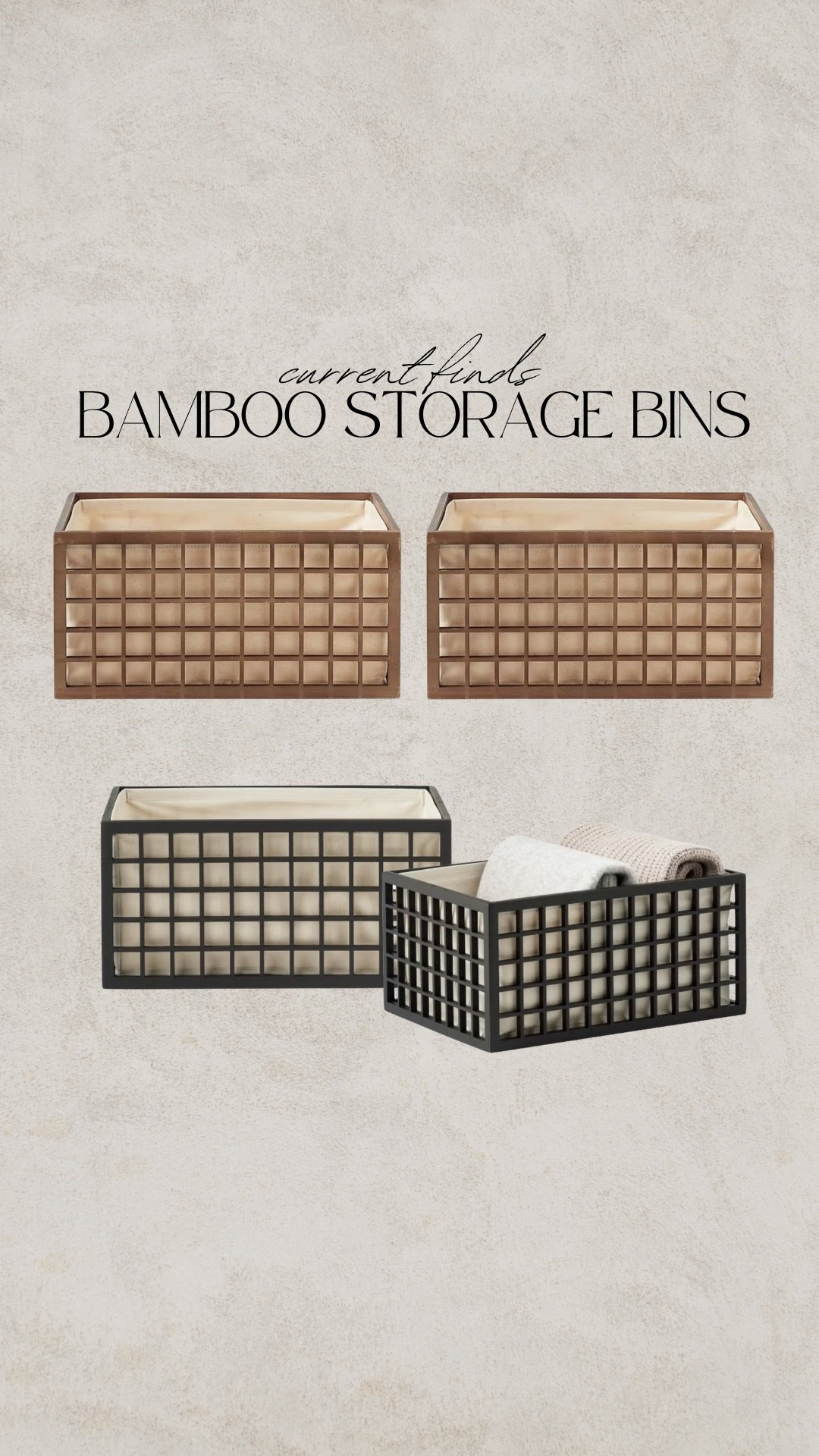 Gorgeous storage containers, wooden storage containers, bamboo organizers, bamboo storage container, bathroom storage, kitchen storage, bedroom storage

#LTKSeasonal #LTKHome #LTKFindsUnder50