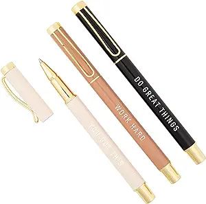 Sweet Water Decor Motivational Metal Pen Set | Inspirational Gifts for Women | Office Supplies | ... | Amazon (US)