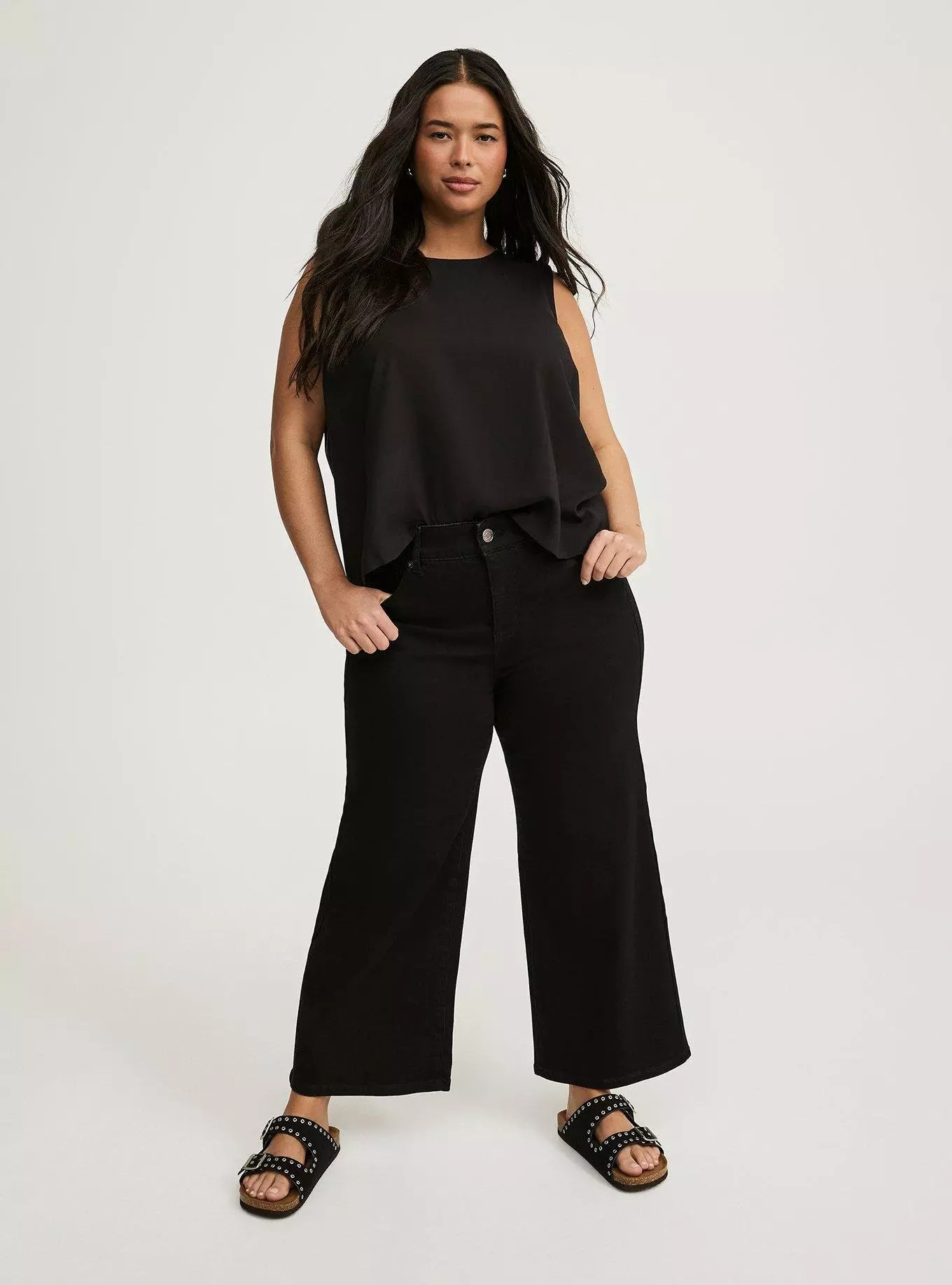 Crop Bombshell Wide Leg Jean | Torrid (US & Canada)