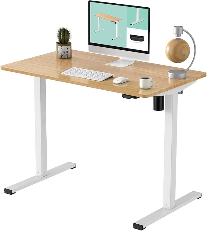 FLEXISPOT Adjustable Height Desk 40 x 24 Inches Whole Piece Standing Desk for Small Space Electri... | Amazon (US)