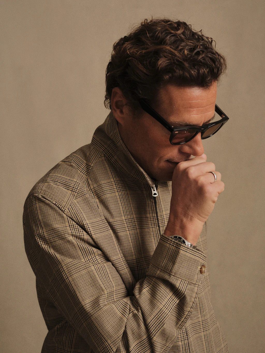 Khaki Olive Glen Plaid Breakwater Sportster Jacket - Buck Mason- Modern American Classics | Buck Mason