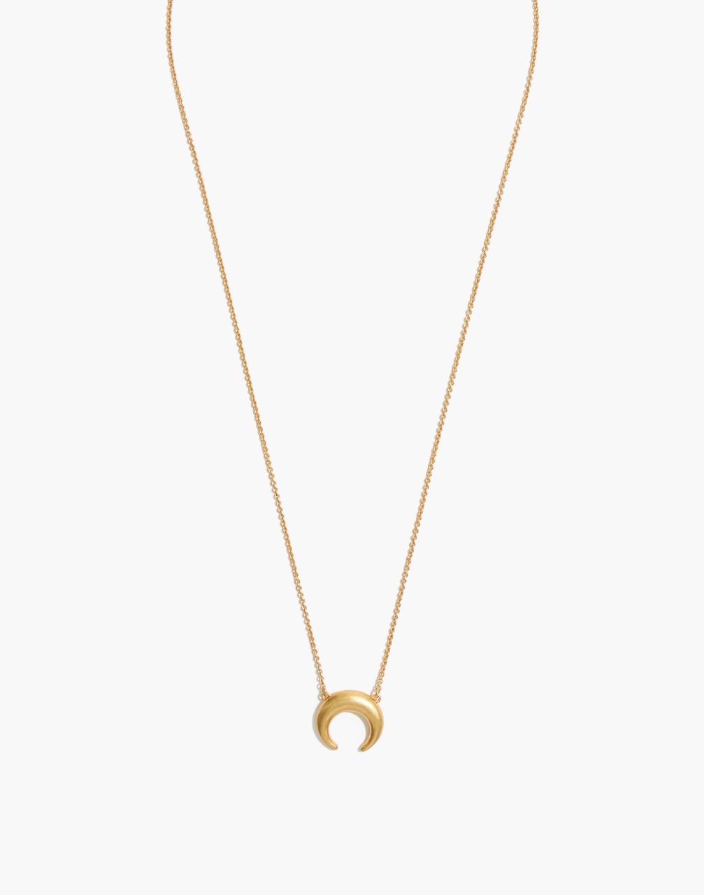 Chunky Crescent Moon Necklace | Madewell