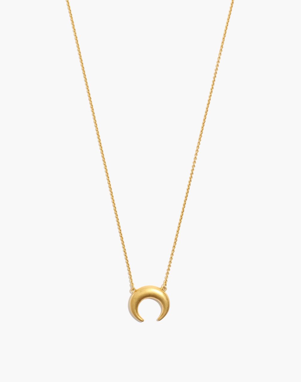 Chunky Crescent Moon Necklace | Madewell