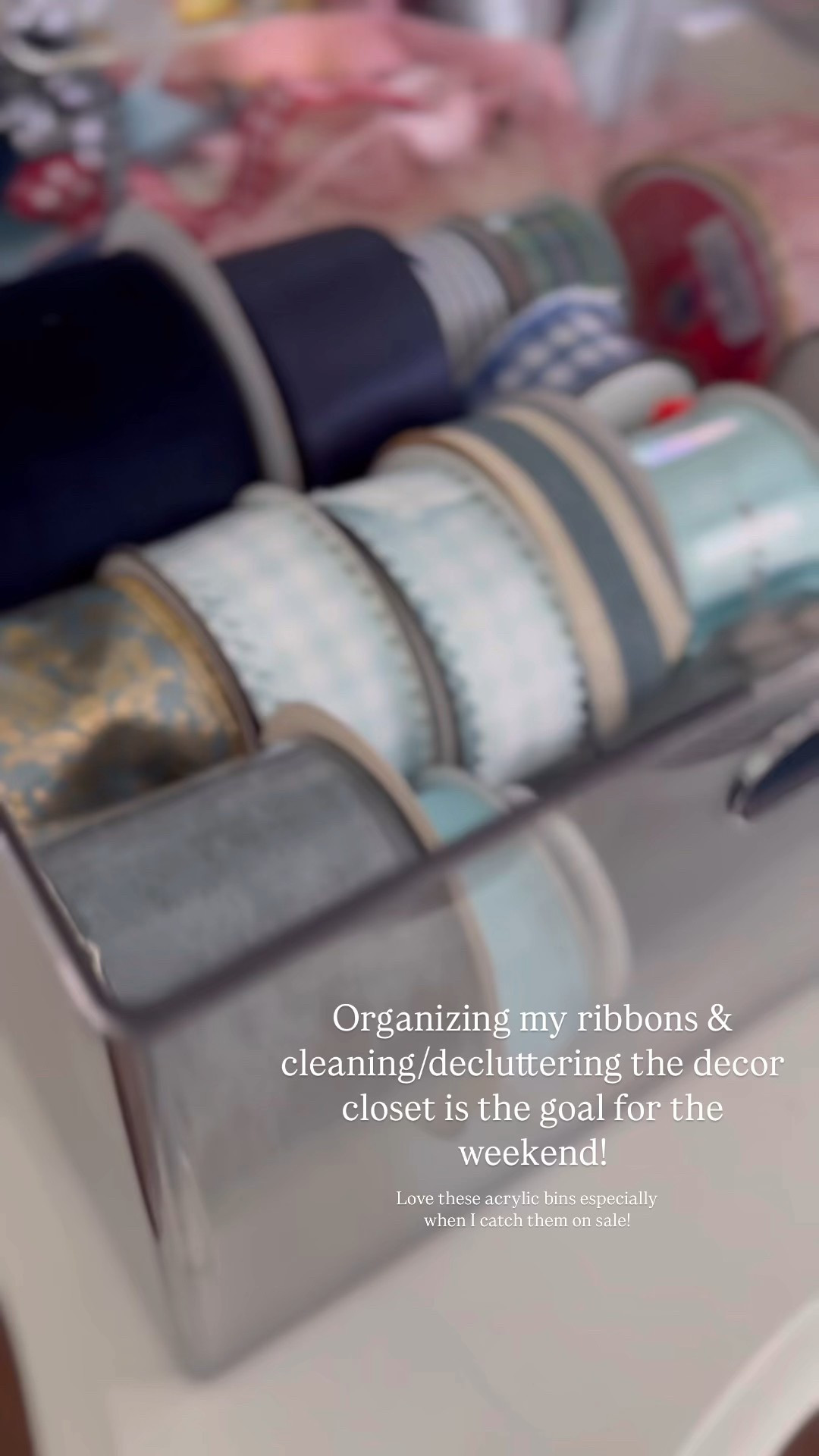 Target circle week 
Organization 
Acrylic bins 