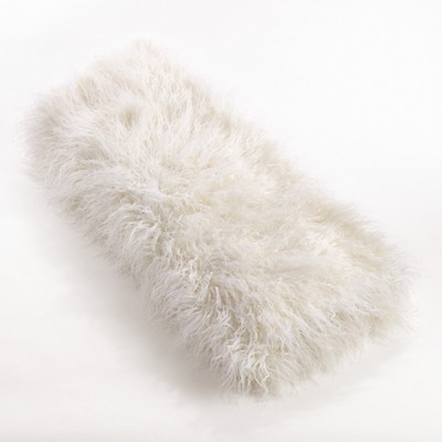 Saro Lifestyle Faux Mongolian Fur Throw, 50"x60", Off-White | Target